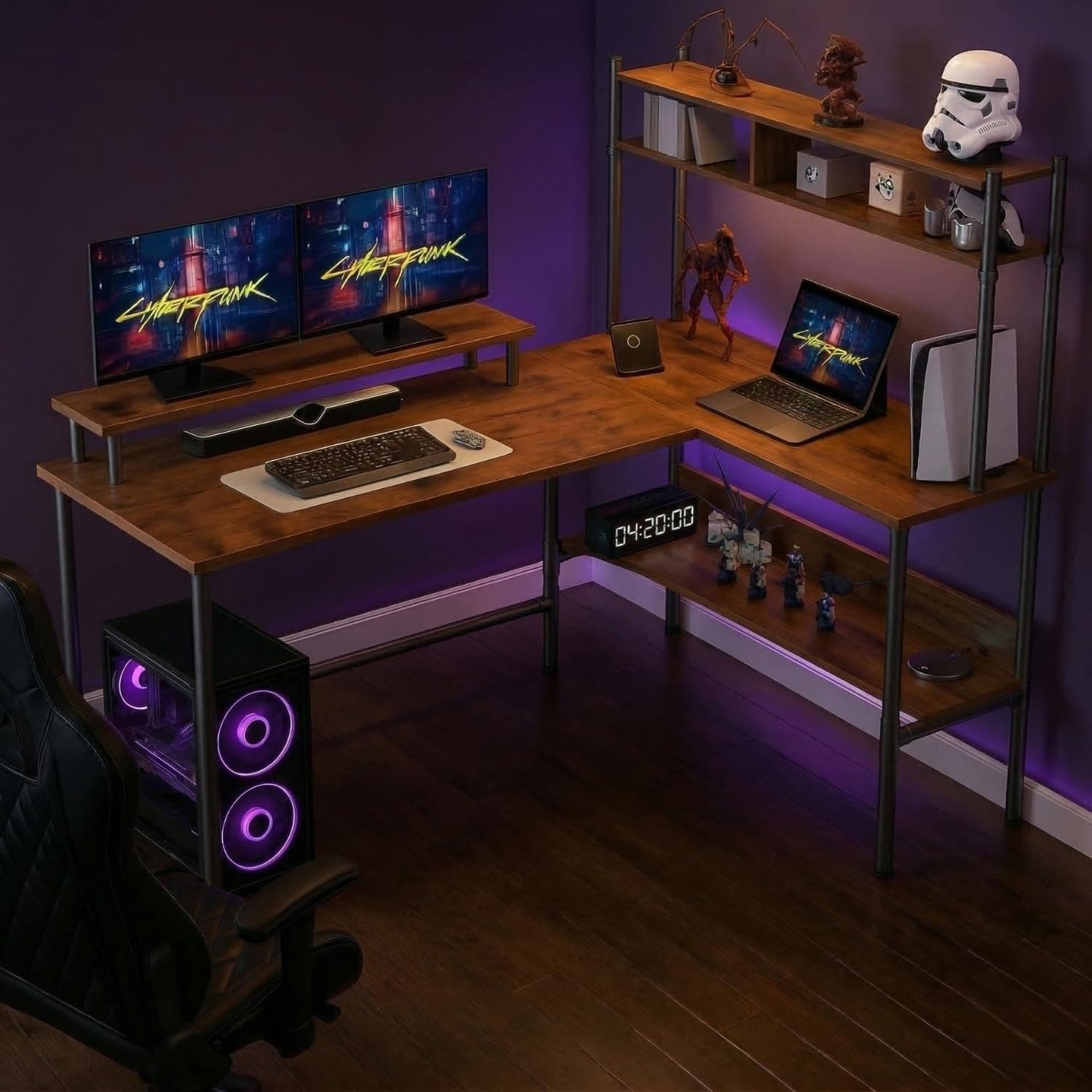 L Shape Table for Home Office, Computer Table for Home Pc, L Shaped Office Table, Gaming Work Desk